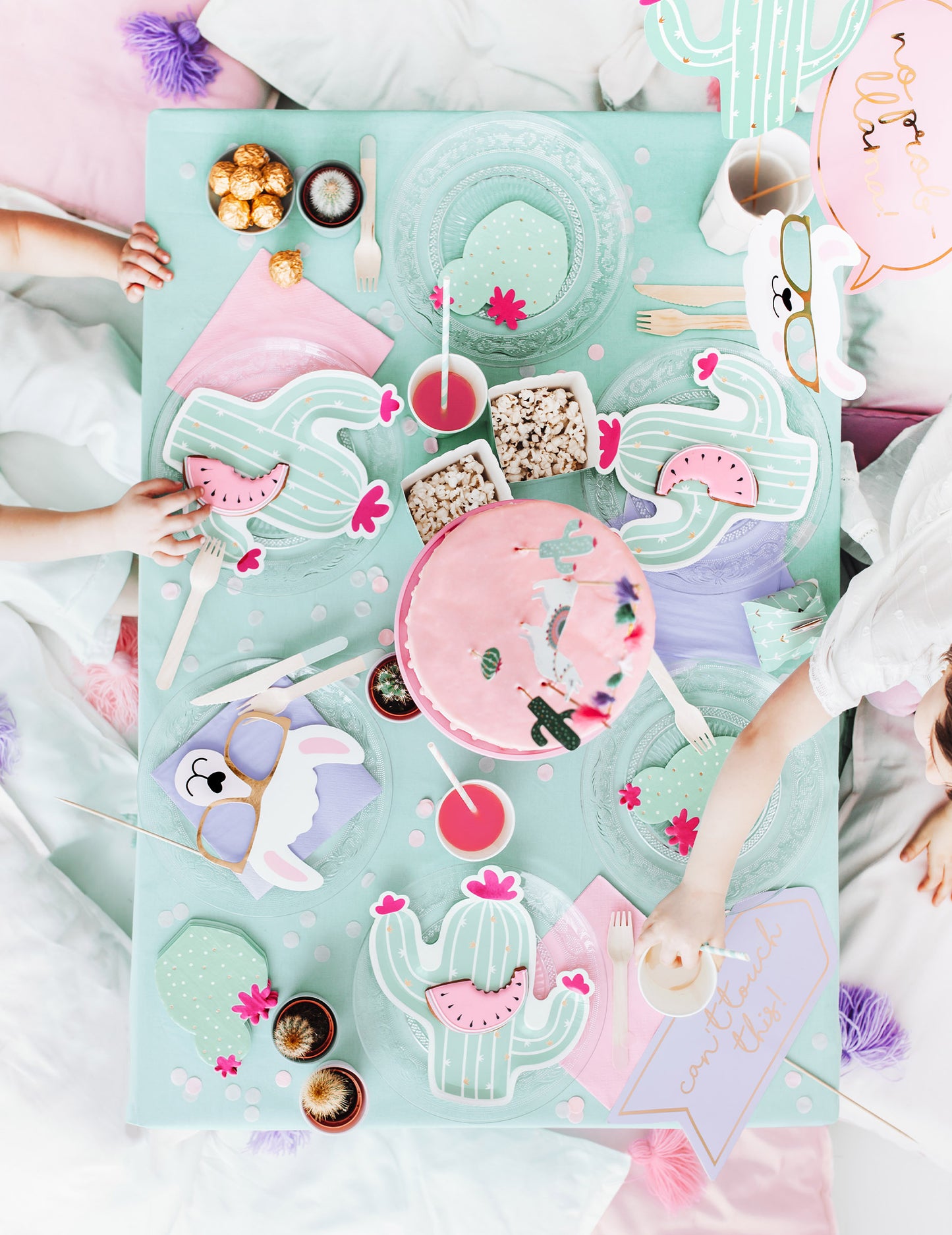 5dílná sada fotobudky pastelových lam k narozeninám