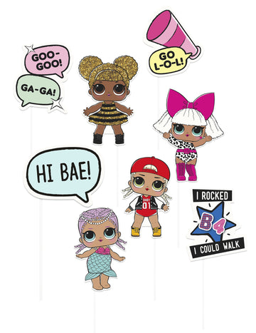 Kit photobooth LOL Surprise pour enfant multi-couleurs avec 8 accessoires
