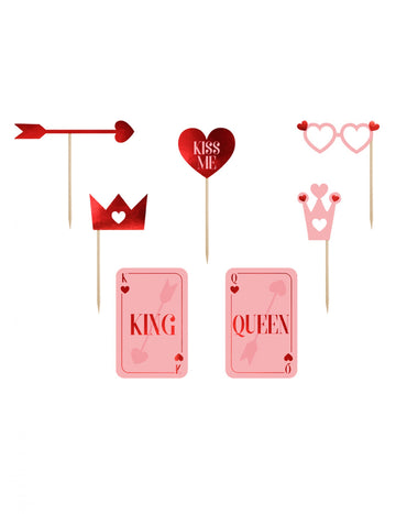 Sada pro fotobudku Láska je ve vzduchu, 7 doplňků