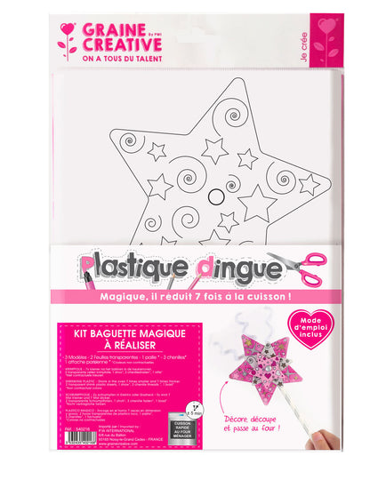 Bláznivá plastová sada na barvení kouzelné hůlky