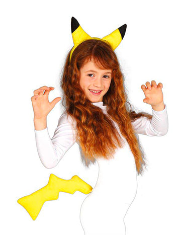 Kit de rongeur électrique pour enfant jaune avec serre-tête oreilles et queue