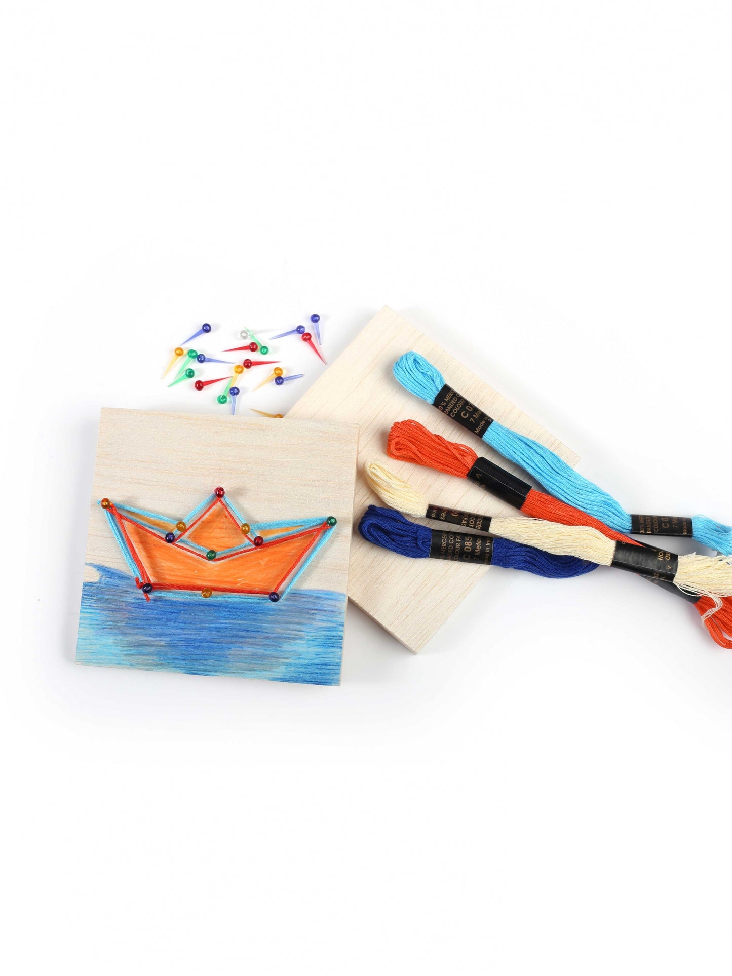 Juniorská sada provázků s motivem moře s drátěnými malbami