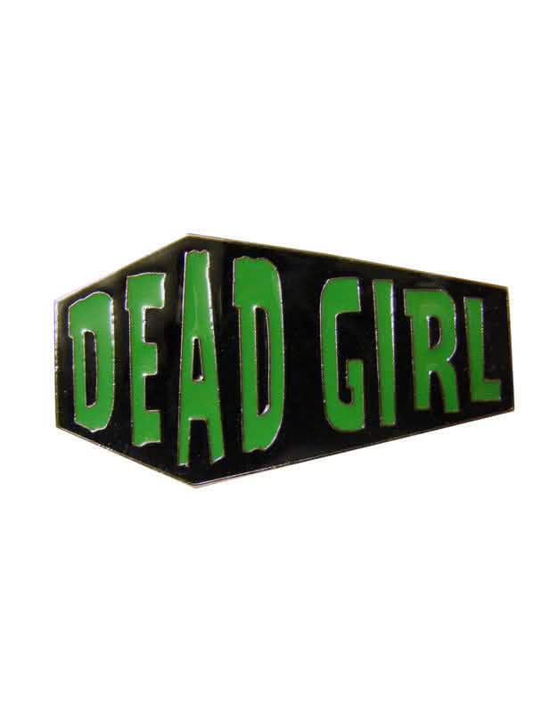 Prsten na dva prsty ve tvaru rakve Dead Girl pro ženu černá a zelená