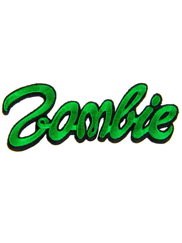 Patch Zombie pour adulte vert fluo et noir