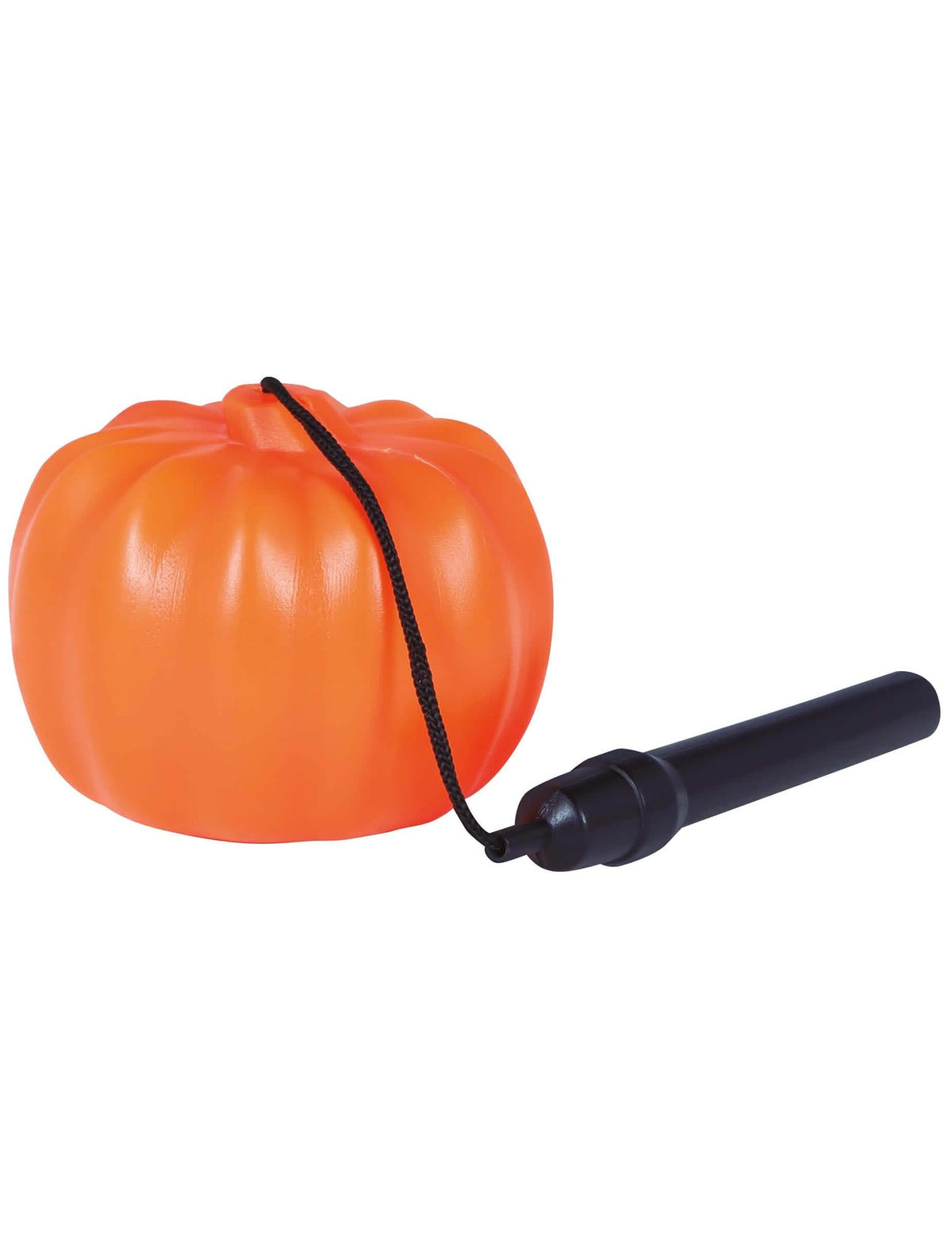 Boční pohled na svítilnu dýně pro halloween
