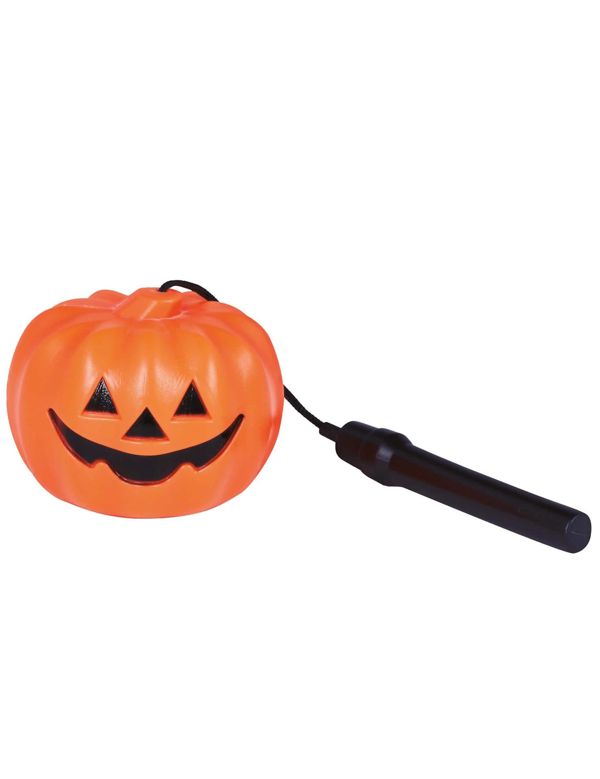 Detail černá rukojeti dýně baterky pro halloween