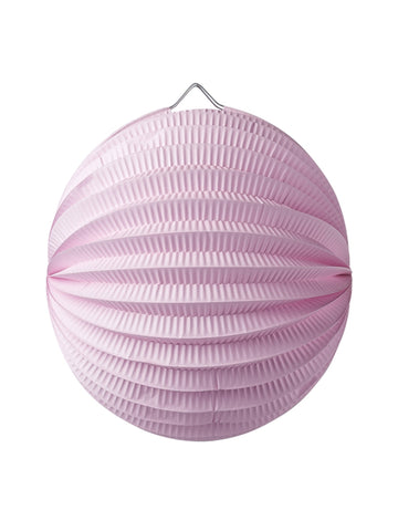 Lampion koule 20 cm růžový z pevného papíru 