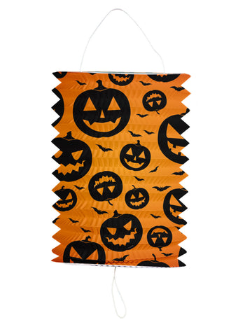 Halloweenská dýňová lucerna 16 x 22 cm