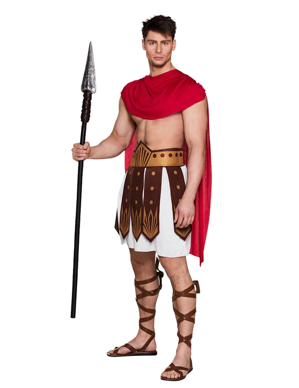 Černá a stříbrná gladiátorská kopí pro dospělý 150 cm