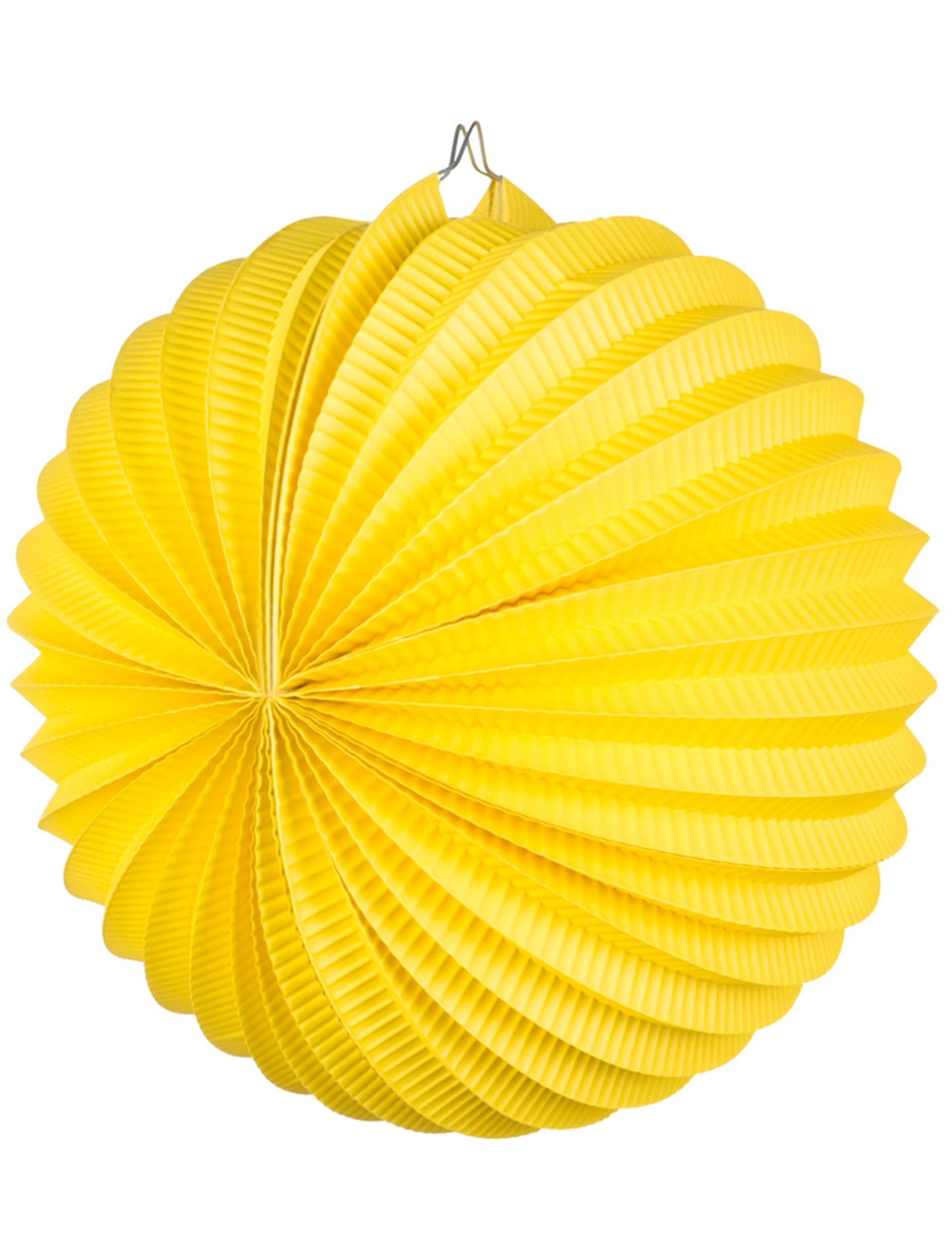 Žlutá kulatá lucerna 23 cm 