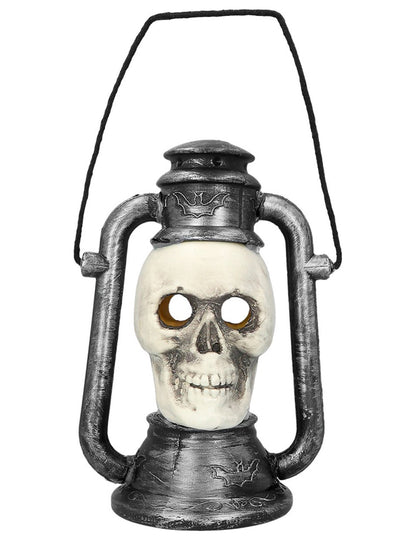 Zářící lucerna s děsivou lebkou