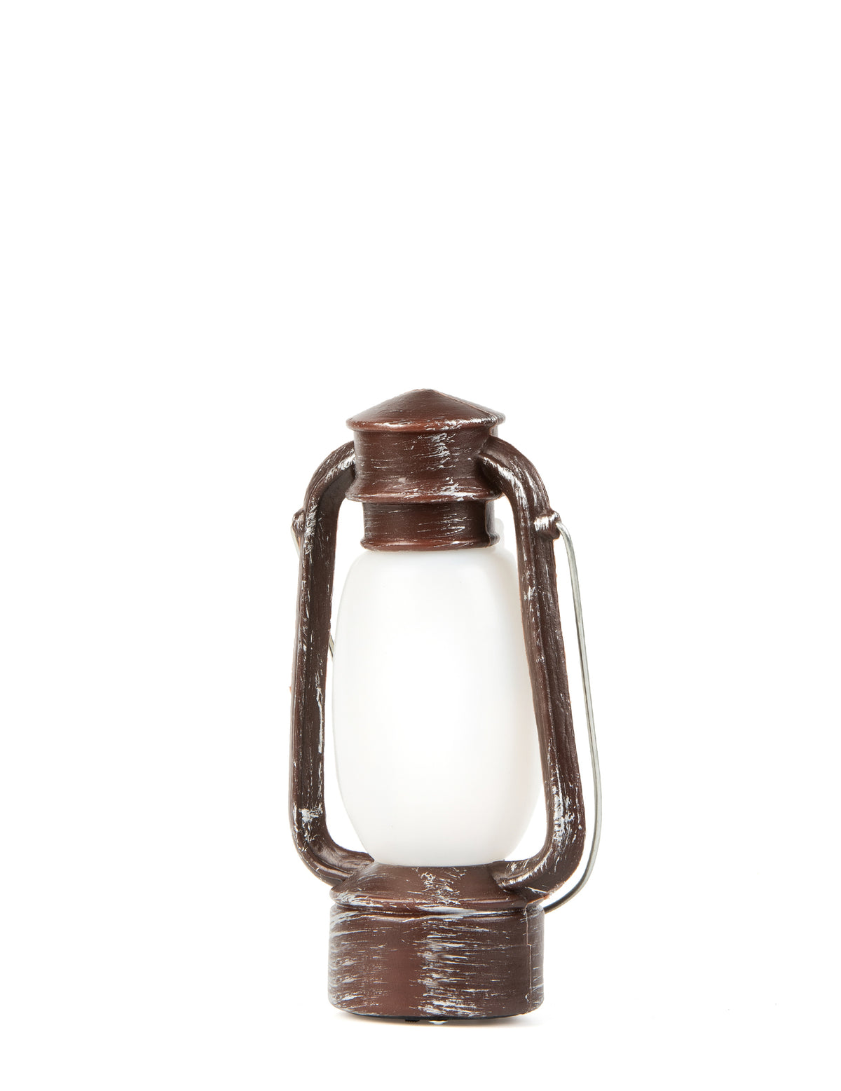 Lanterne d'Halloween lumineuse marron effet vieilli