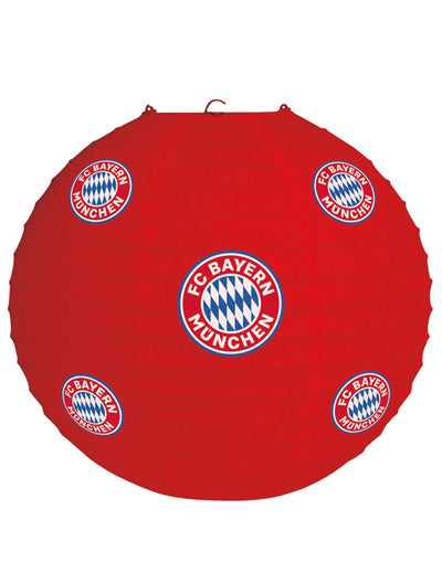 Lanterne FC Bayern Munich pour supporter rouge avec logos du club