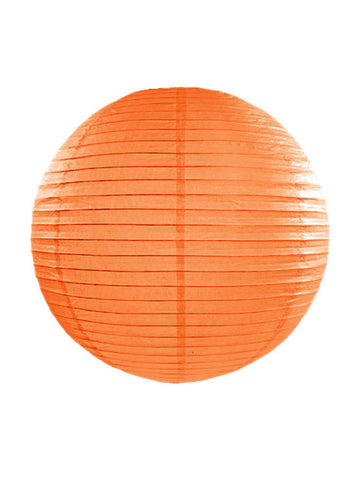 Oranžový japonský lampion 35 cm z papíru k zavěšení 