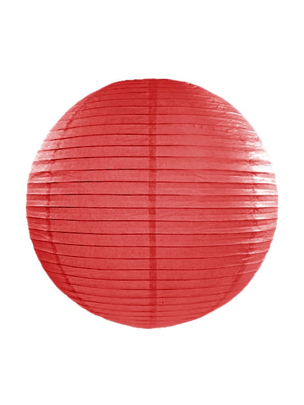 Lanterne japonaise rouge ronde en papier