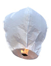 Bílý létající lampion z nehořlavého papíru 1 m 