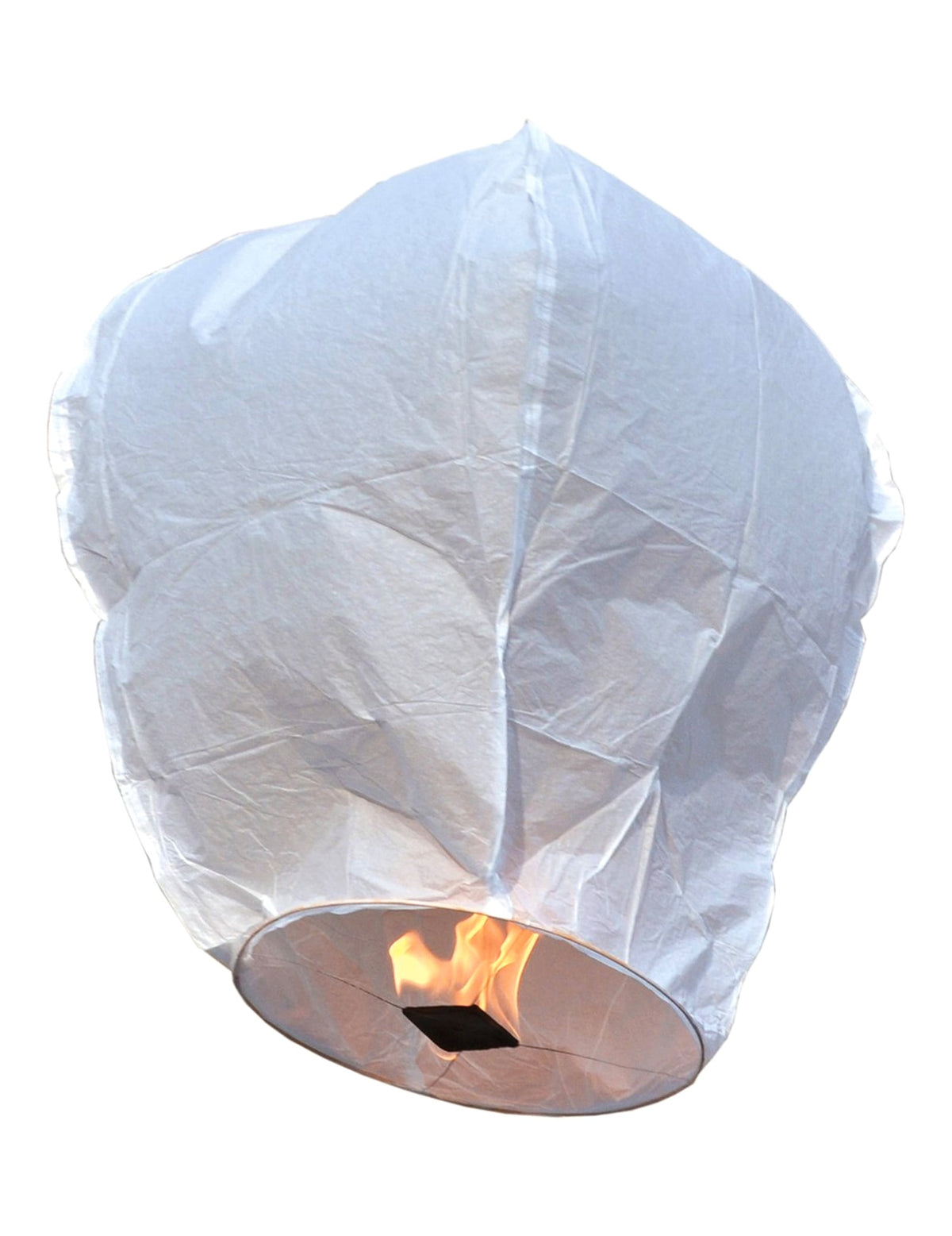 Bílý létající lampion z nehořlavého papíru 1 m 