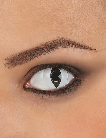 Kontaktní čočky bez korekce, fancy eye reptile white, 3 měsíce pro dospělé
