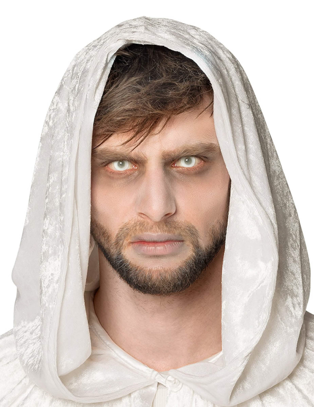 Detail na nošeném vzhledu zombie čoček