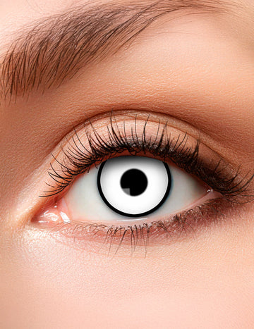 Dospělé bílé a černé luxusní kontaktní čočky bez dioptrie