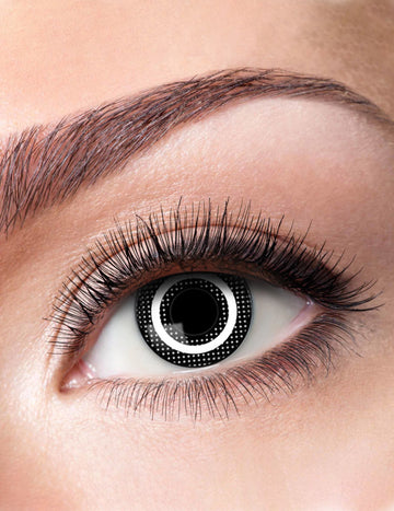 Kontaktní čočky bez předpisu, efektní kulatý symbol myslivce