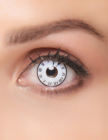 Kontaktní čočky bez korekce, fancy clock, 3 měsíce, pro dospělé