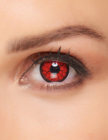 Kontaktní čočky pro dospělé Red Monster Fancy bez dioptrie