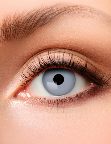 Dospělé halloweenské šedé zombie kontaktní čočky bez dioptrie