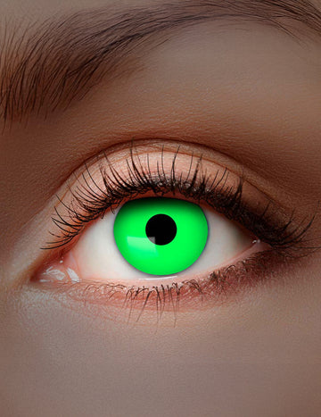 Kontaktní čočky pro dospělé s UV filtrem, zelené, bez dioptrie, 1 měsíc