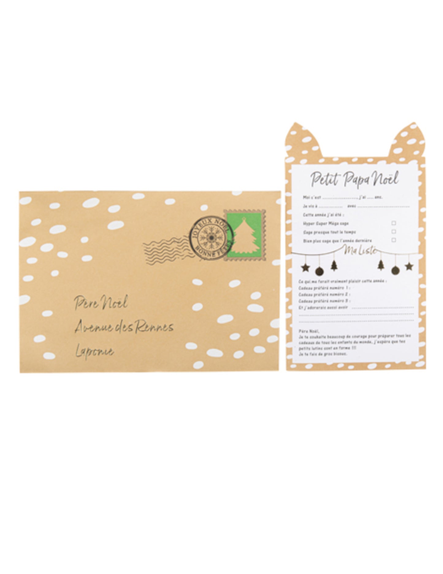 Dopis Ježíškovi s malou plavou obálkou 10 x 17,5 cm k vyplnění