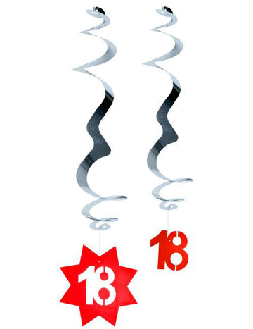 Kovové závěsné dekorace s číslem narozeniny