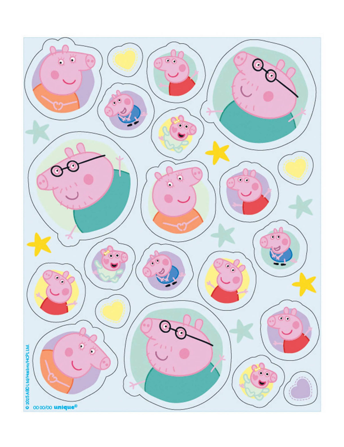 Sada 4 archů samolepek Prasátko Peppa™