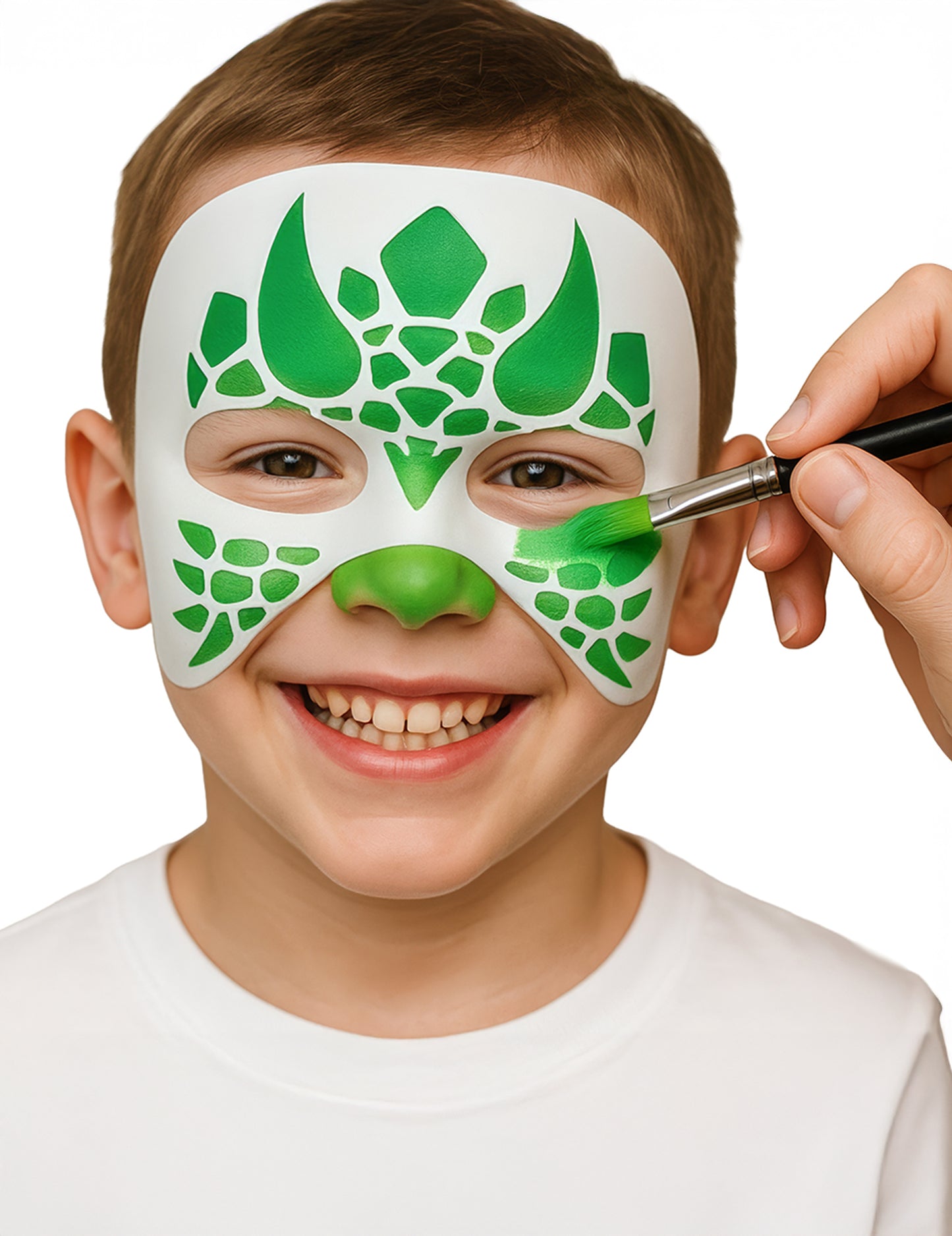 Sada 4 šablon na malování na obličej se zvířaty pro děti