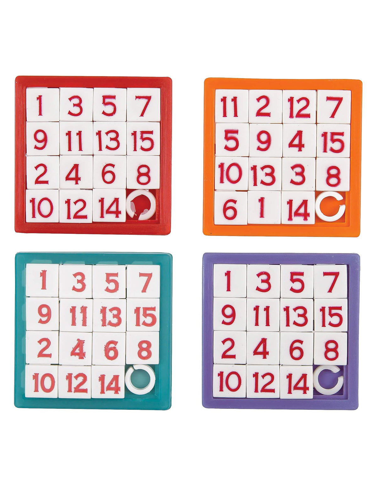 Sada 4 vzdělávacích číselných puzzle