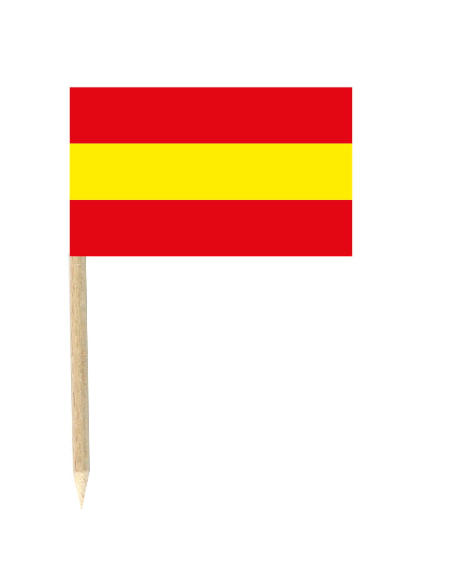 Drapeaux mini-piques Espagne rouges et jaunes