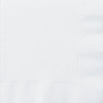 50 bílých papírových ubrousků 33 x 33 cm 