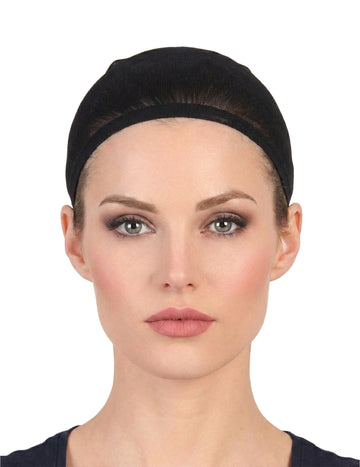 2 Unterziehhauben für Perücken beige und schwarz