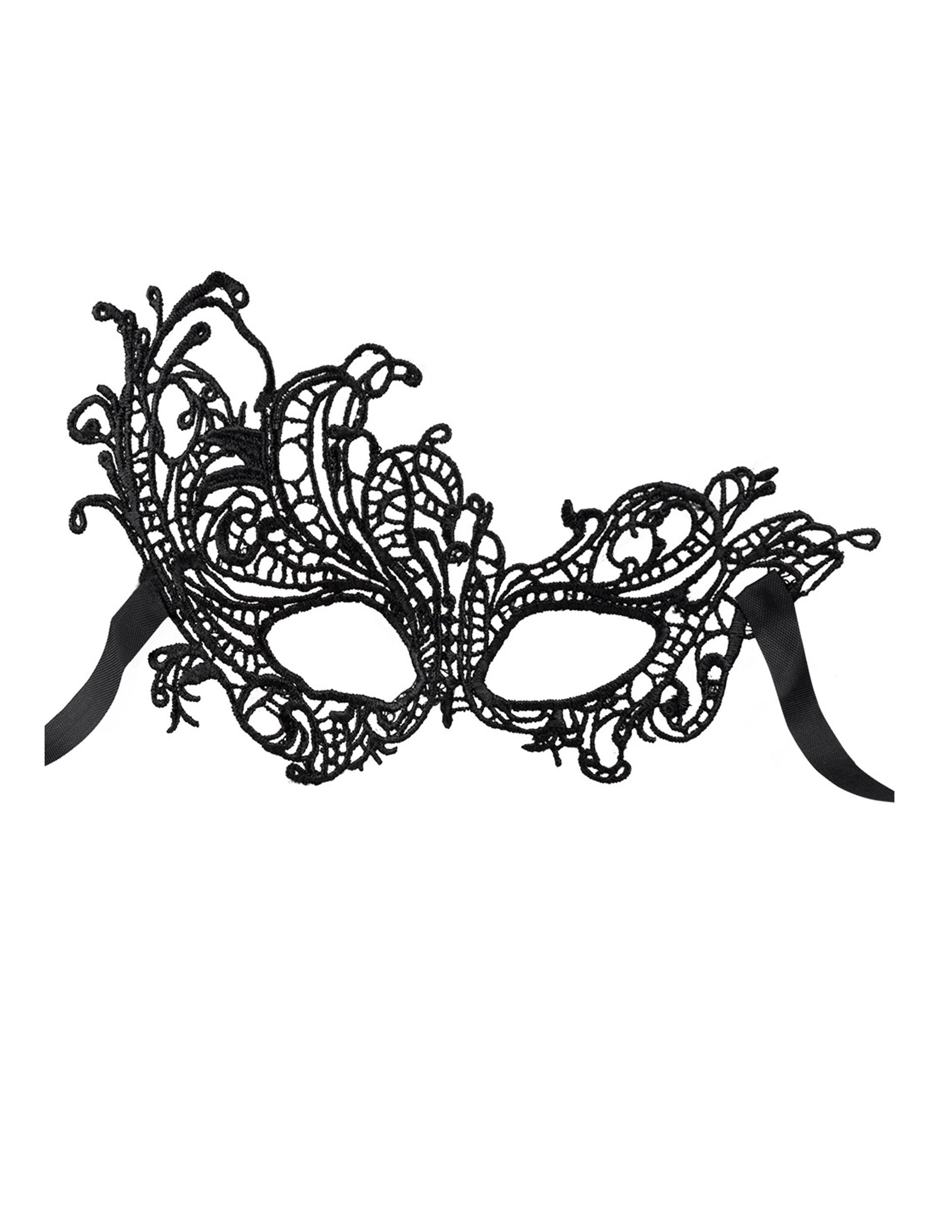 Vue de face du loup en dentelle pour femme