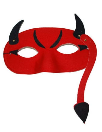 Dospělý ďábel vlk Halloween