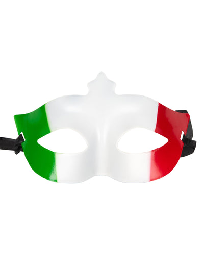 Loup Italie pour adulte vert blanc et rouge