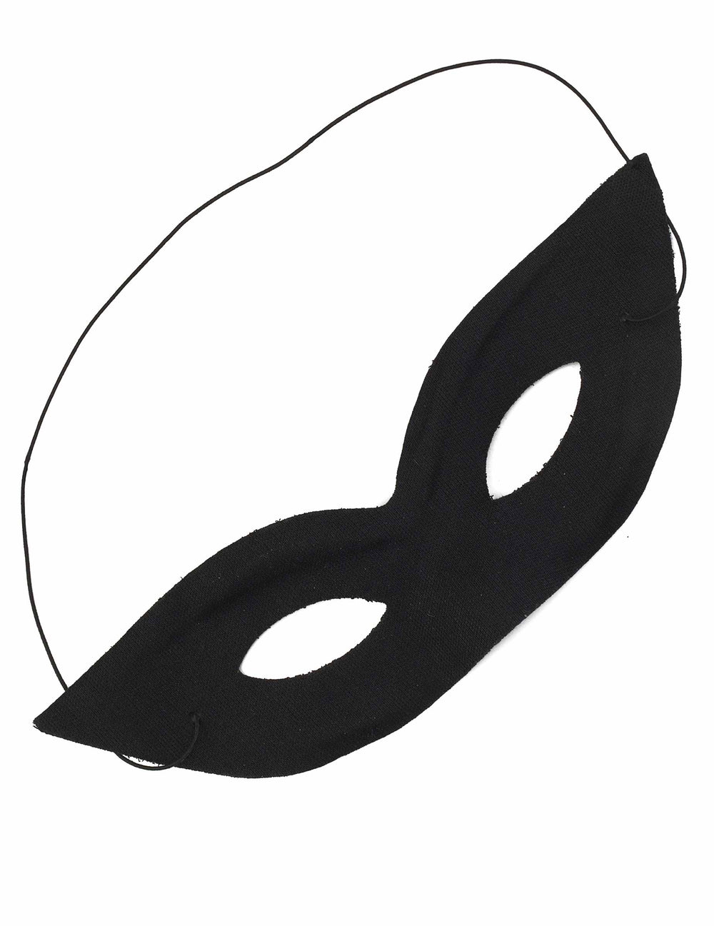 Détail de l'élastique du loup noir pour femme