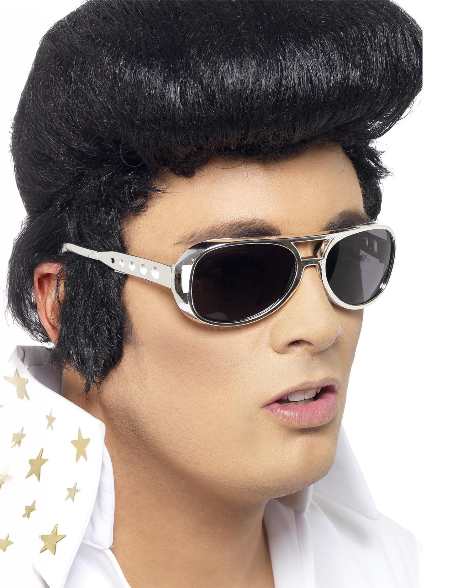 Dospělé stříbrné brýle Elvis