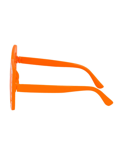 Oranžové brýle s kamínky pro dospělé