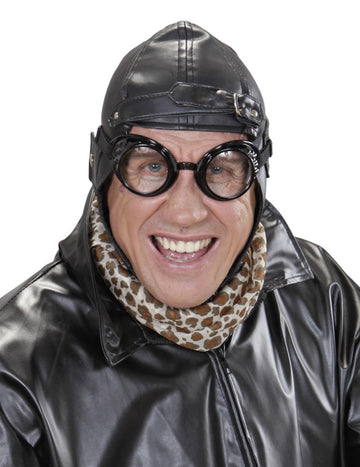 Lunettes aviateur pour adulte noires rondes