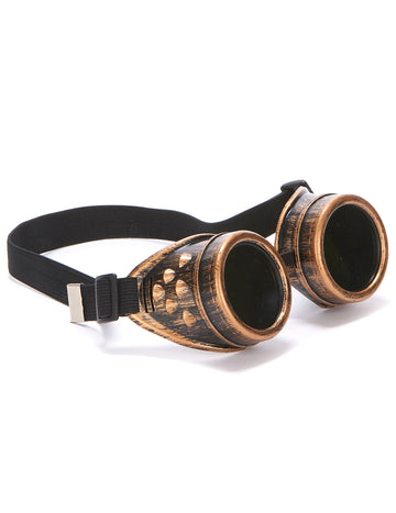 Steampunk brýle pro dospělé s měděným pilotním vzorem