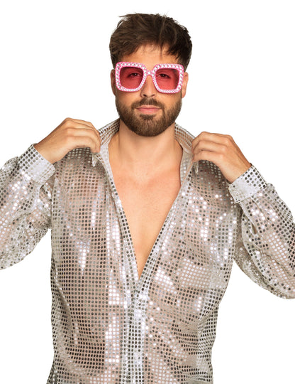 Bling bling růžové brýle