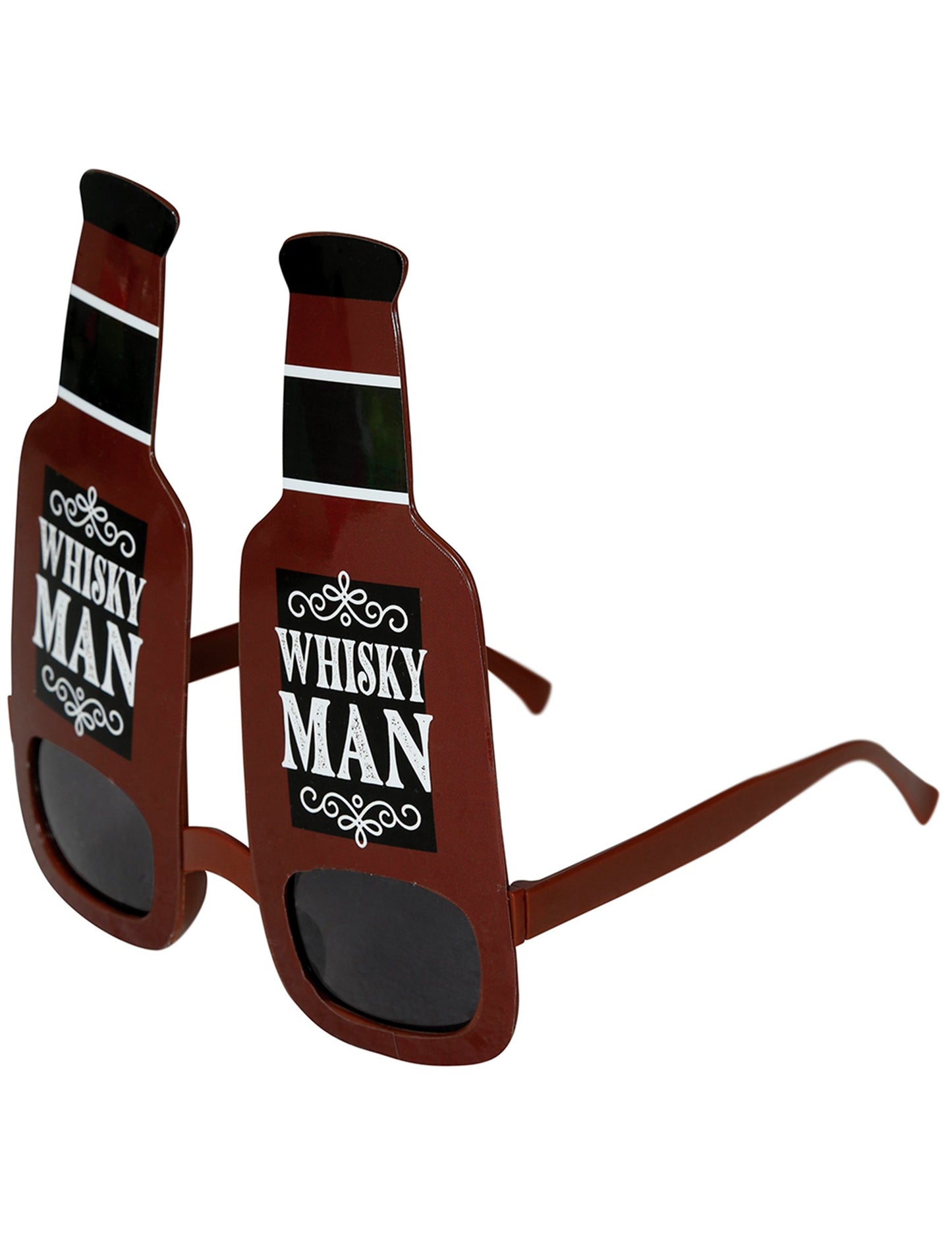 Lunettes bouteilles de whisky adulte