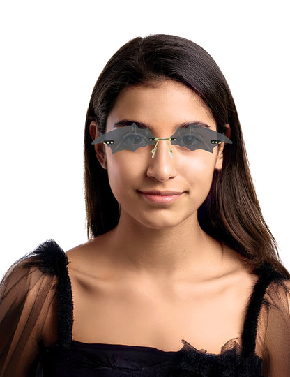 Vue de face des lunettes chauve-souris pour adulte