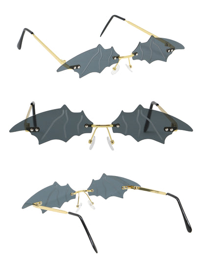 Vues sous différents angles des lunettes chauve-souris pour adulte