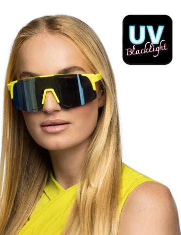 Dospělé fluorescenční žluté párty brýle